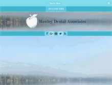 Tablet Screenshot of hawleydental.com